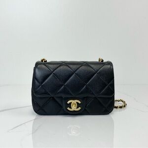 Chanel Mini Classic Flap with Pearl Crush